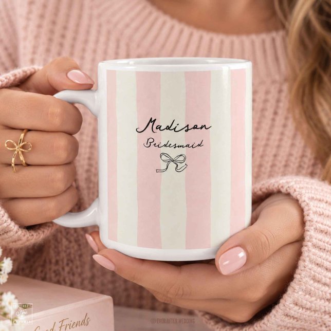 Caneca De Café Dama de honra presente da festa de casamento (Criador carregado)