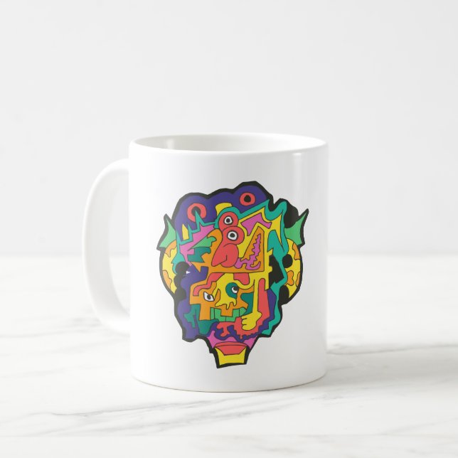 Caneca De Café Dama do Guarda-Chuva (Frente Esquerda)