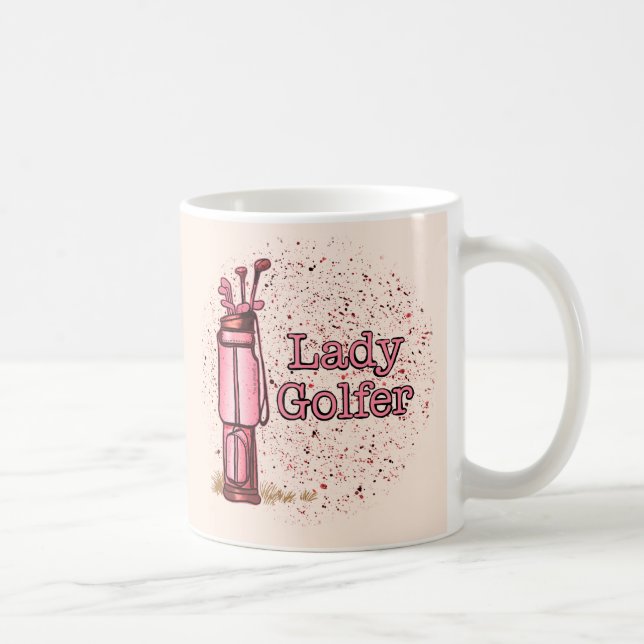 Caneca De Café Dama Golfista (Direita)