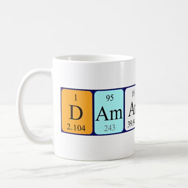 Caneca De Café Damarion periódico nome da mesa (Esquerda)