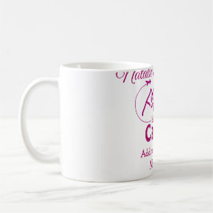 Caneca De Café Damas de honra do acampamento rosa adicionar nome