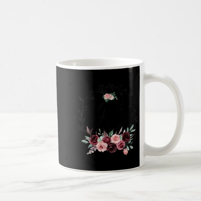 Caneca De Café Damas De Honra Florais Chuveiro De Noiva Despedida (Direita)
