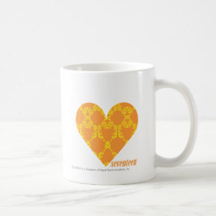 Caneca De Café Damasco 2 laranja-amarelos