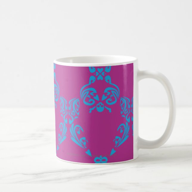 Caneca De Café Damasco Aqua-Roxo (Direita)