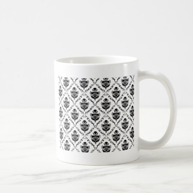 Caneca De Café Damasco preto tradicional (Direita)