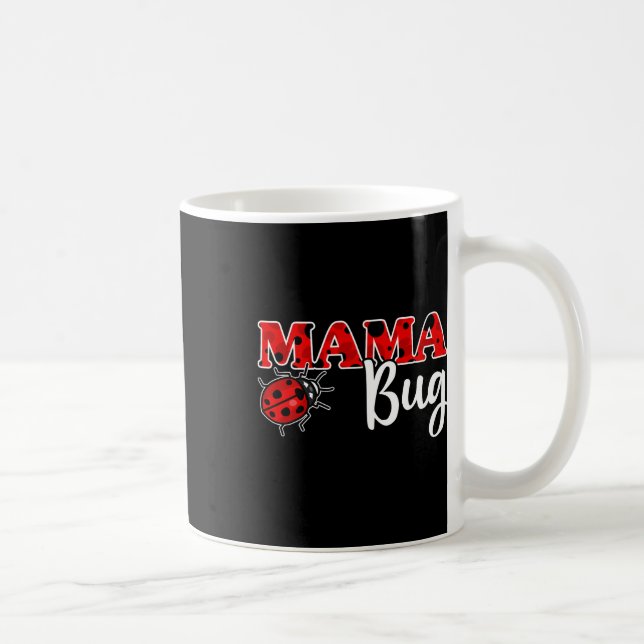 Caneca De Café Damybug Mãe Da Camisa Da Rapariga De Aniversário (Direita)