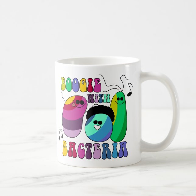 Caneca De Café Dança com bactérias (Direita)