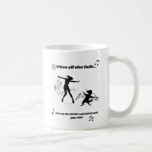 Caneca De Café Dança Com Seu Cachorro