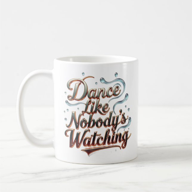 Caneca De Café Dança Como Se Ninguém Estivesse Observando (Esquerda)