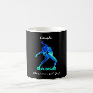 Caneca De Café Dança como se Ninguém Estivesse Observando Abstrat