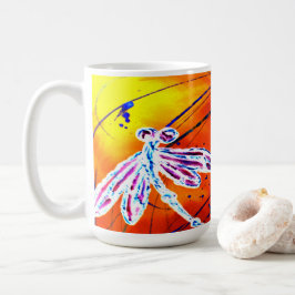 Caneca De Café Dança da Libélula no Interior