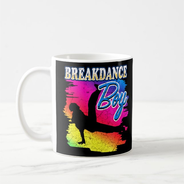 Caneca De Café Dança Dançando Break Rapaz 8 (Esquerda)
