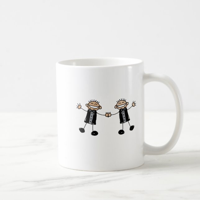 Caneca De Café Dança de dois noivos feliz (Direita)
