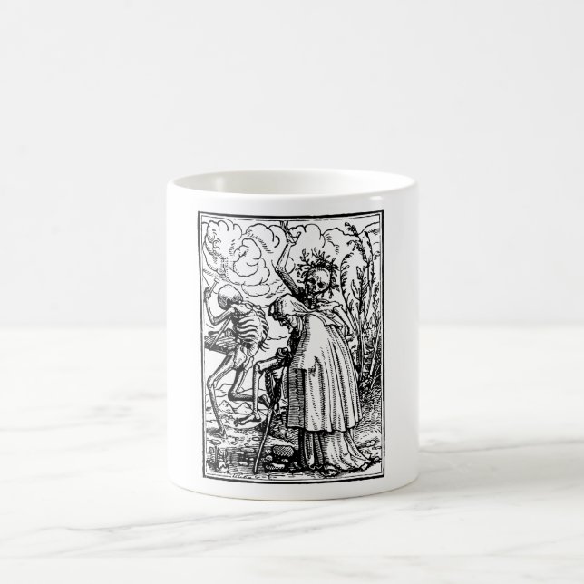 Caneca De Café Dança de morto, Dance of macabre (Holbein) (Centro)