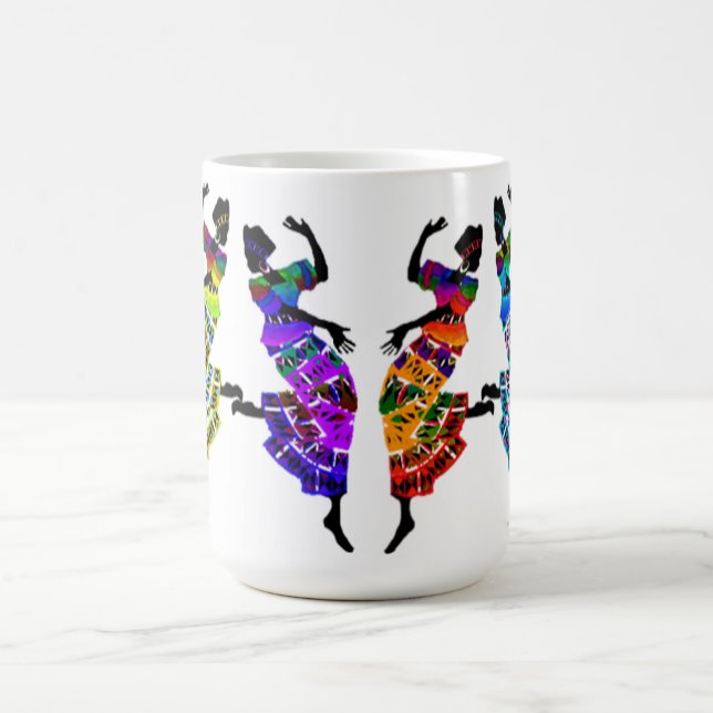 Caneca De Café Dança de Pé Africana (Centro)