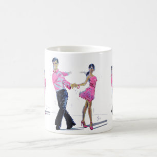 Caneca De Café Dança de salão de baile de Cha Cha Cha