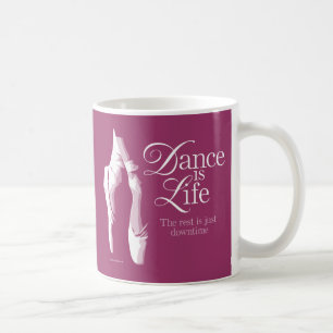 Caneca De Café Dança É A Lâmina De Café Da Vida
