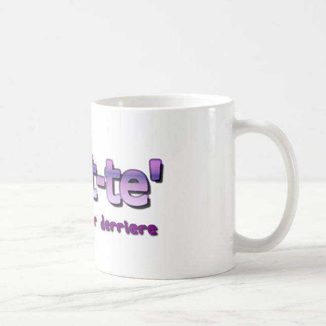 Caneca De Café Dança engraçada de Fouette (Direita)