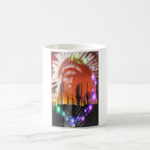 Caneca De Café Dança Fantasma Nativa Americana