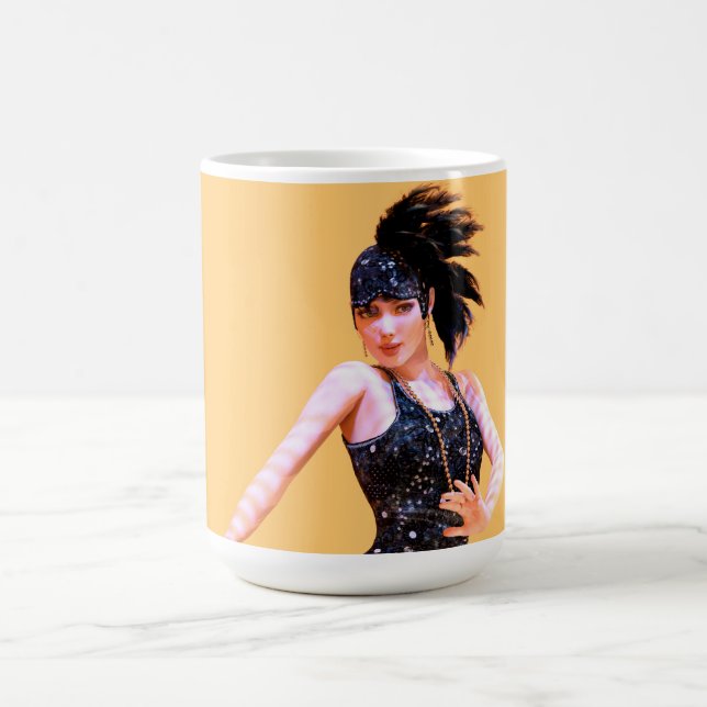 Caneca De Café Dança Flapper Vintage (Centro)