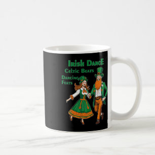 Caneca De Café Dança Irlandesa Ritmos Celtas Dança Dia de São Pat