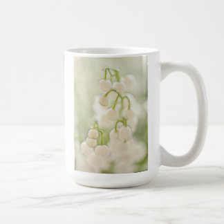 Caneca De Café Dança Lily-of-the-Valley Preta e Branca