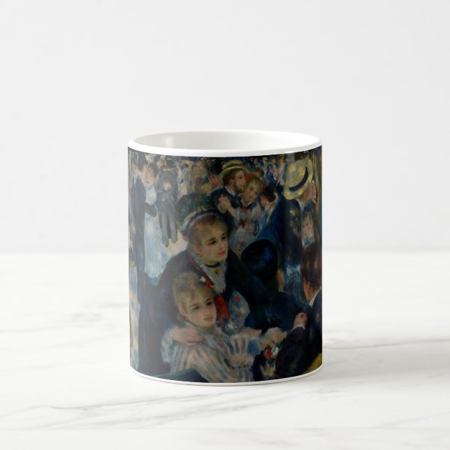 Caneca De Café Dança no Le Moulin de la Galette - Auguste Renoir (Centro)