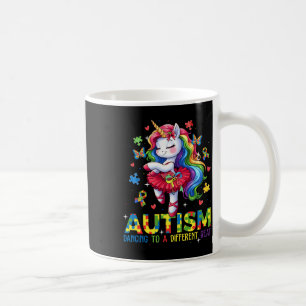Caneca De Café Dança Para Ser Um Beat Diferente Do Autismo Unicór