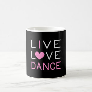 Caneca De Café Dançando Amor Vivo Dança Rainha Dançarina Balé Pre