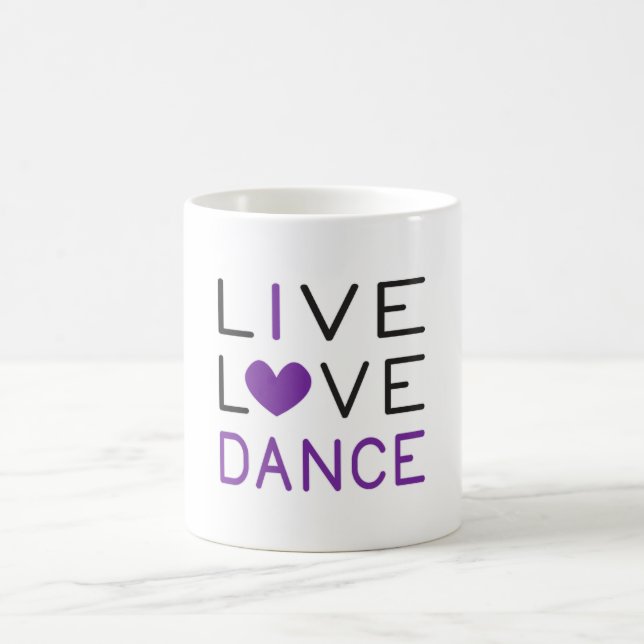 Caneca De Café Dançando Amor Vivo Dança Rainha Dançarina Dançando (Centro)