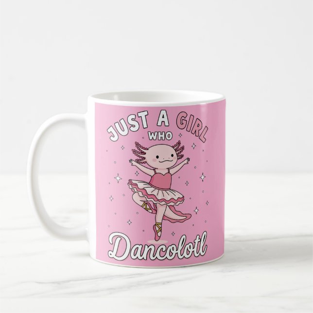 Caneca De Café Dançando Eixo Rosa em Tutu Balé (Esquerda)