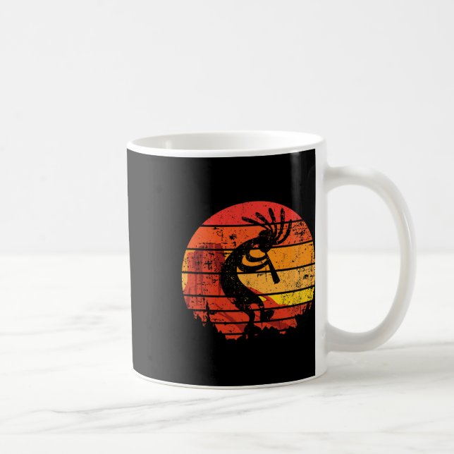 Caneca De Café Dançando Kokopelli sudoeste dos Estados Unidos Nat (Direita)