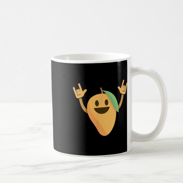 Caneca De Café Dançando Mango Funny Dance Fruta Dançer Tee Graphi (Direita)