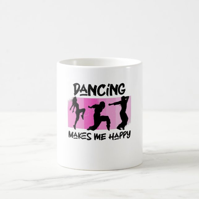 Caneca De Café dançar me deixa feliz (Centro)