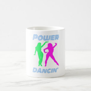 Caneca De Café Dançar - Raparigas Daninhas De Potência Retroativa