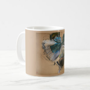 Caneca De Café Dançarina Ajustando Seu Slipper - Edgar Degas - c