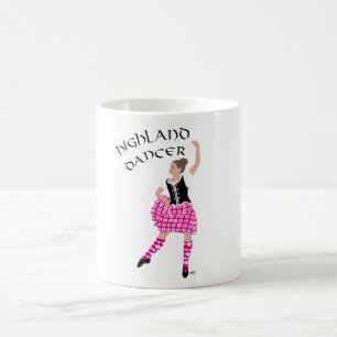 Caneca De Café Dançarina das Terras Altas Rosa
