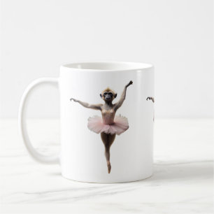 Caneca De Café Dançarina De Balé Gibbon Em Um Tutu,