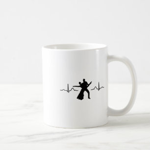 Caneca De Café Dançarina de Casal de dança latina Watercolor Rumb