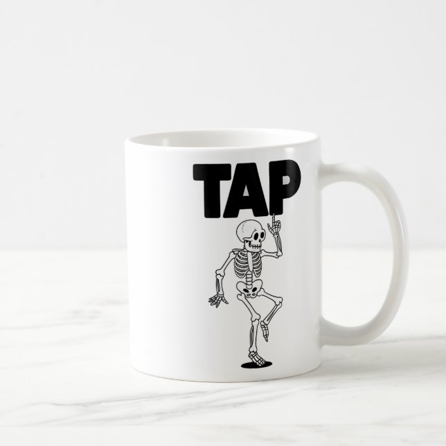 Caneca De Café Dançarina de dança de esqueleto Dance Lover Dançan (Direita)