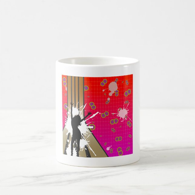 Caneca De Café Dançarina E Violão (Criador carregado)