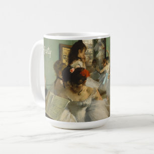 Caneca De Café Dançarino da classe   Edgar Degas   do balé
