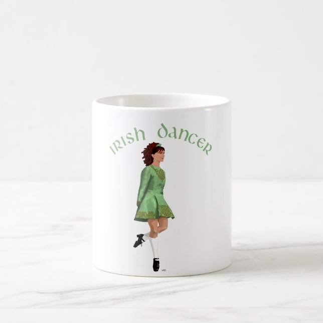 Caneca De Café Dançarino Irlandês - Verde (Centro)