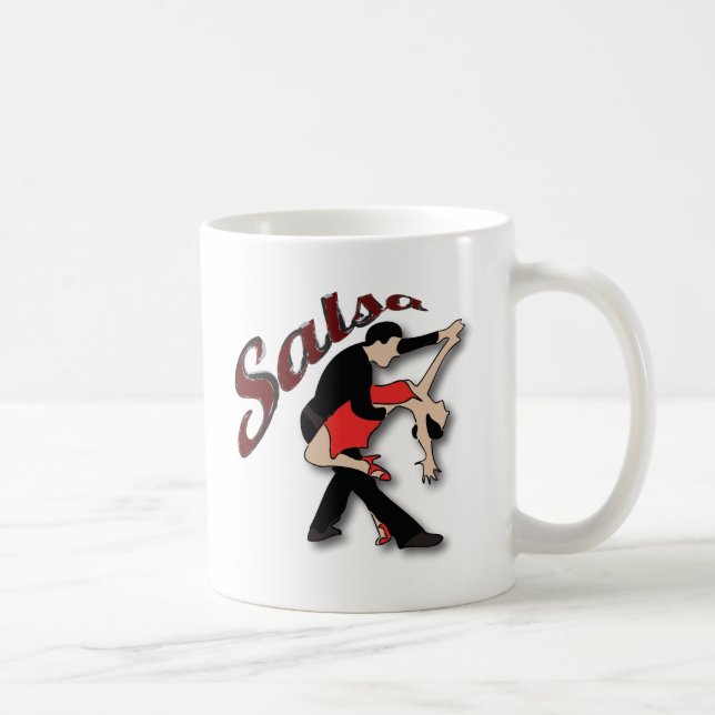 Caneca De Café Dançarinos da salsa (Direita)