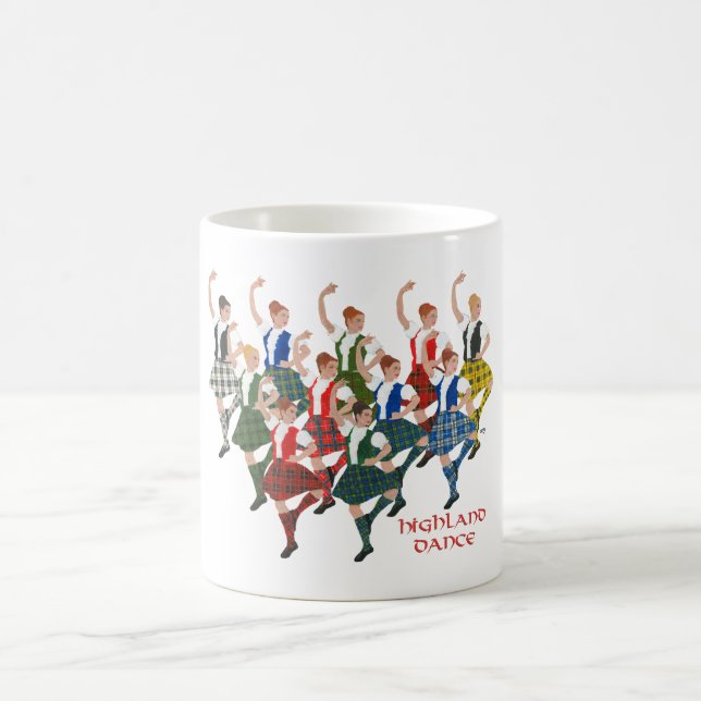 Caneca De Café Dançarinos das Terras Altas Escocesas (Centro)