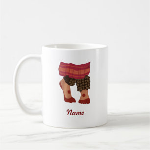 Caneca De Café Dançarinos de Bharatanatyam Feet Design personaliz