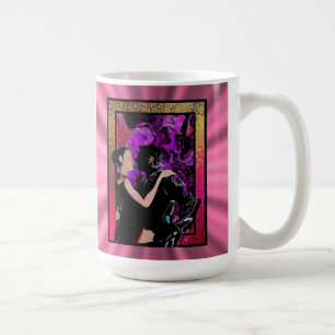 Caneca De Café Dançarinos do estilo Art Deco Romântico