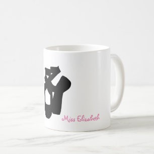 Caneca De Café Dance a caneca/copo do professor com nome