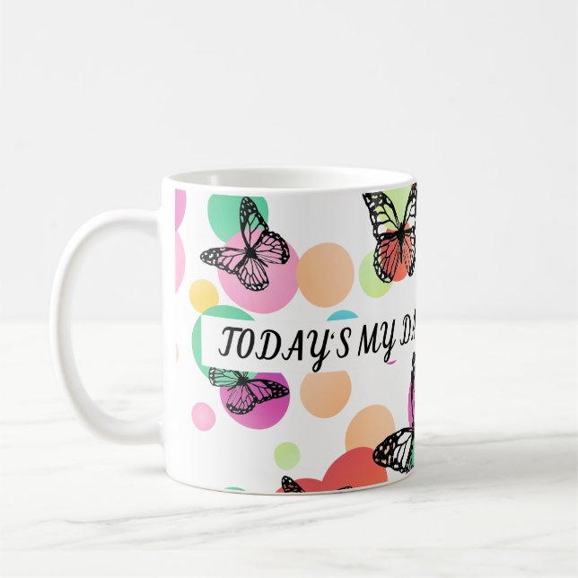 Caneca De Café Dance butterflies Garden (Esquerda)