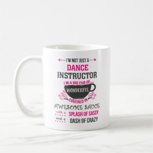 Caneca De Café Dance Instrutor Maravilhoso Incrível Sassy